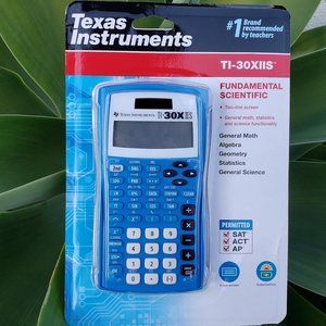 New Texas Instruments TI-30X IIS Scientific Calculator Blue solar battery